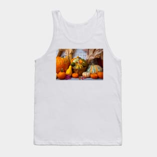 Early Autumn Harvest Beautiful Pumpkins Tank Top